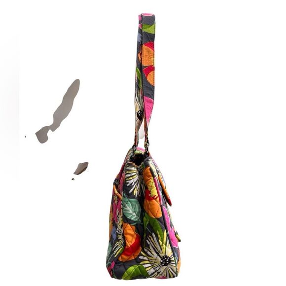 Vera Bradley Edie Satchel Bag Floral Multicolor Jazzy Blooms Print - Picture 4 of 9